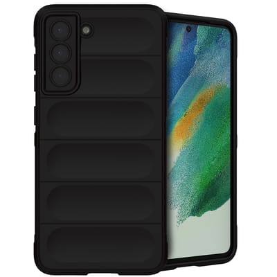 imoshion Hoesje - Geschikt voor Samsung Galaxy S21 FE - EasyGrip Backcover - Zwart