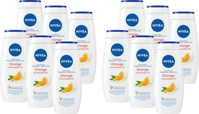 Nivea Douchegel - Orange & Avocado Oil 250 ml - Voordeelverpakking 12 stuks