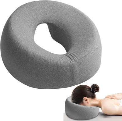 U-vormig Massagekussen voor Gezicht: Geheugenfoam Hoofdkussen voor Spa en Schoonheidssalon met Verwijderbare Hoofduitgang