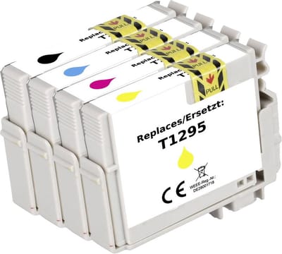 Renkforce Inktcartridge vervangt Epson T1295, T1291, T1292, T1293, T1294 Compatibel Combipack Zwart, Cyaan, Magenta, Geel RF-5718864