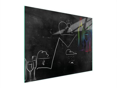 TMK ArtDeko - Snijplank Glas - 52x40 cm - Zwart - Antislip