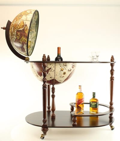Prachtig Italian Design ZOFFOLI Barglobe VIVALTO 95 cm hoogte.