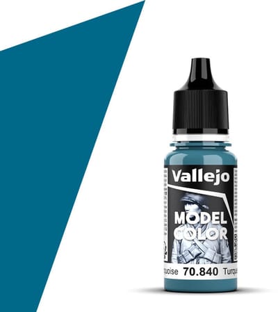Vallejo Hobbyverf Acrylverf - 70840 Model Color Light Turquoise - Acryl Verf flesje - 17 ml