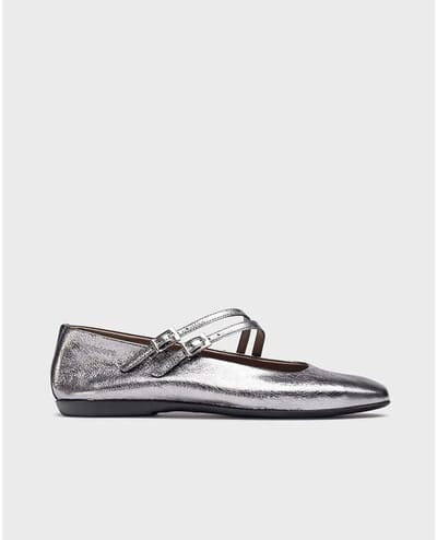 Wonders Eider Mary Jane Ballerina´s Zilver EU 37 Vrouw