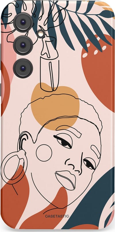 Casetastic Hoesje Geschikt voor Samsung A35 - Stijlvolle Beschermende Duo-layer Case - Ochtend blush