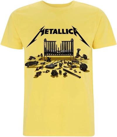 Metallica T-shirt - Simplified Cover (M72) - S tot 4XL - voor Mannen - geel