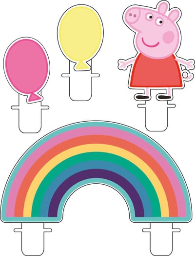 Amscan - Peppa Pig - Kaarsen (4 stuks)