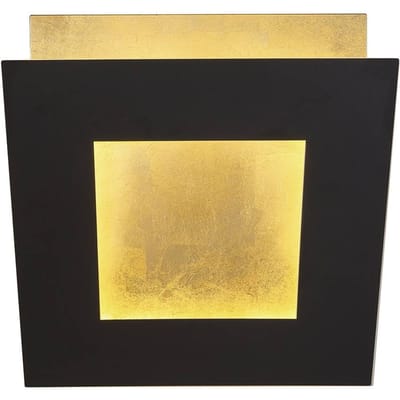 Mantra Iluminación LED wandlamp Dalia, zwart/goud, 18 x 18 cm, aluminium