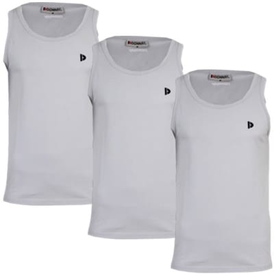 3-Pack Donnay - Muscle shirt (James) - Tanktop - Heren - Light grey (344) - maat S