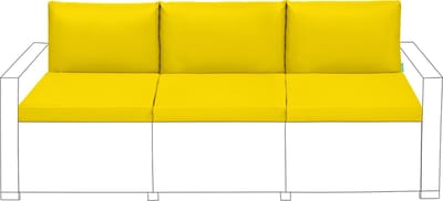Zitkussens met Rugkussens - Buiten Tuinkussens - Waterbestendige Tuinstoelkussens voor Rotan Stoelen - Stoelkussen voor Terrasmeubilair
