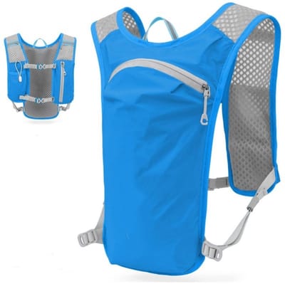Blauw Sportvest zwemrugzak-ademend ontwerp-opbergvak-voor hardlopen-fietsen-marathon-buitensport