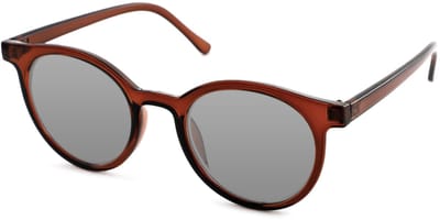 Vista Bonita CLASSIC – Zonneleesbril UV400 – Sterkte +0.50 – Kleur Crafty Brown – Groot model – Eyecatcher – Ronde pasvorm – Flexveren - Inclusief bijpassende etui en doekje