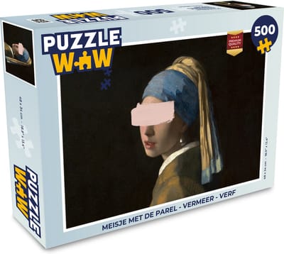 Puzzel Meisje met de parel - Vermeer - Verf - Legpuzzel - Puzzel 500 stukjes