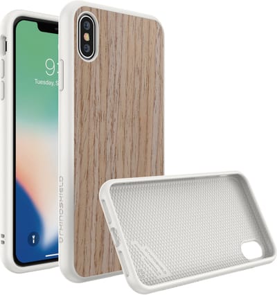 Rhinoshield SolidSuit Backcover Hoesje - Geschikt voor Apple iPhone XS Max - Gsm case - Walnut White