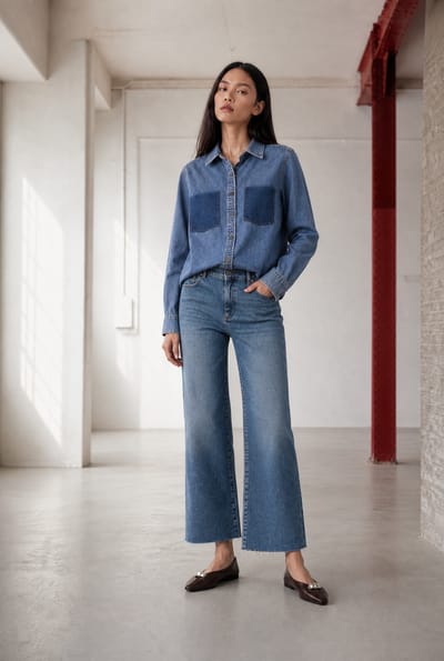 Saige ankle leg Kyoto jeans | Flu Blue - Flu Blue / 38