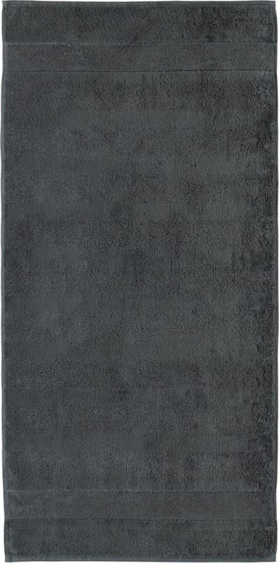 CAWÖ Noblesse² Uni Badhanddoek - Antraciet - 50x100