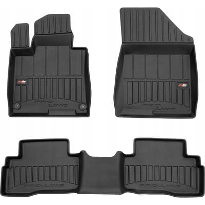 Frogum No.77 - Automatten set - Geschikt voor Kia Sportage V Hybrid vanaf 2021 - HEV & PHEV - 3D TPE Rubber - 3-delig (Achterbank eendelig) - Hoogte 6cm - Zwart