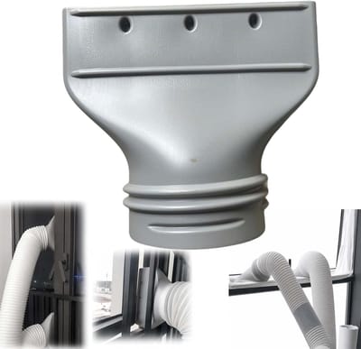 Abluftschlauch Adapter Plat - voor 13/15cm Diameter - Flexibel Ventilatieslang voor Raam, Airco, Afzuiging, Droger - 1 Aansluiting - 1 Stuk