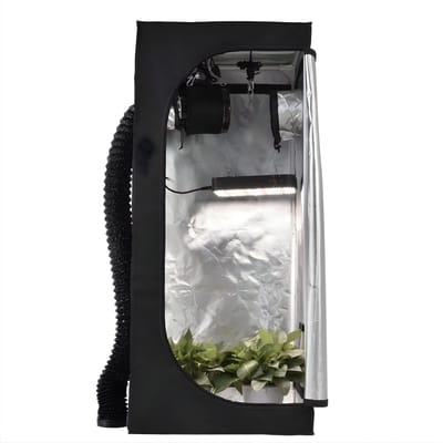 Kweektent Compleet Systeem 140 cm - Kweekkast met LED Lamp, Ventilator & Koolstoffilter - Full Spectrum