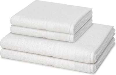 Möve for frottana Sonstiges 2 X handdoek 2 X douchehanddoek - in set 4 pack Pearl
