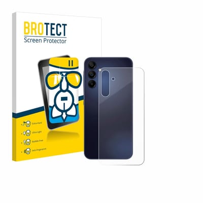 Screenprotector voor Samsung Galaxy A15 5G (Achterkant) Beschermglas transparant