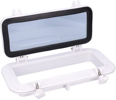 Dailygoods- Portlight met gehard Glas - Rechteckig - 15-3/4 x 7-7/8 inch - Voor Marine/Yacht/RV - Schokbestendig - Waterdicht