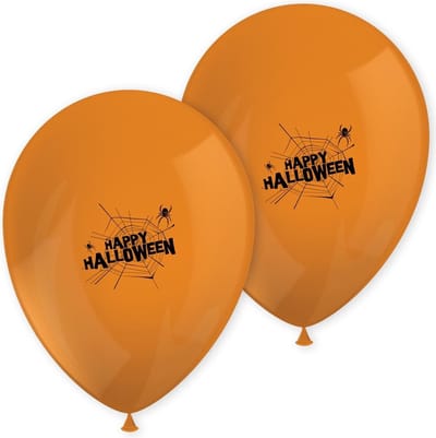 Procos Ballonnen Spooky Halloween 28 Cm Oranje 8 Stuks