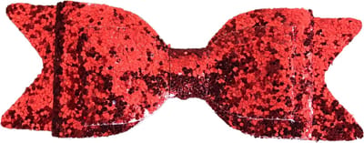 Glitter haarstrik - Haarspeld met strik - Rode haar speld - Glitterspeld - Haarstyling - Strik - 9CM - Kerststrik - CHPN