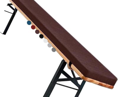 Bankkussen - Terraskussen Zitkussen - Comfortabel Zitten - Antislip Onderkant - 220x40x5cm - Donkere Curry