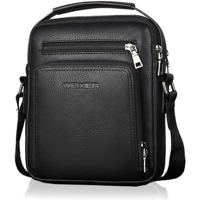 WEIXIER mannen PU Lederen Schoudertas Vintage Messenger Bags Mannen Bolsos Mannelijke Crossbody Tassen Man Handtas Sling Bag one size