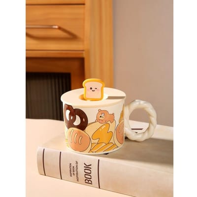 Creatieve Cartoon Mok Hoge Waarde Keramische Waterbeker Broodbeker Leuke Beker Koffiekopje Souvenir Cadeau 380ml