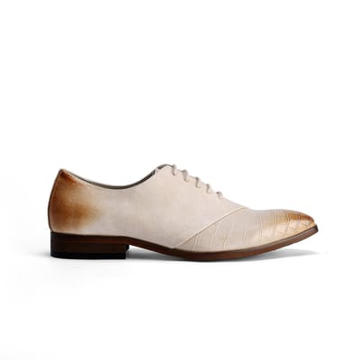 ALLTHEMEN Heren Krokodillenprint Spitse Neus Schoenen - 45