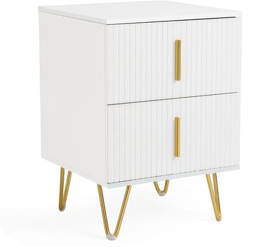 Nachtkastje met Lade – Modern Bedtafeltje van Hout, Compact en Functioneel Opbergkastje voor Slaapkamer
