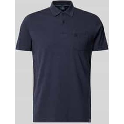 LERROS Poloshirt van jerseykwaliteit met borstzak, van puur katoen , Maat: M , Kleur: CLASSIC NAVY , 100% katoen