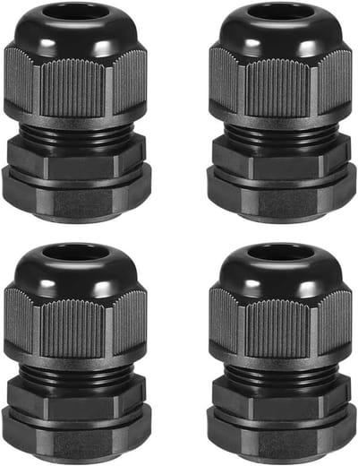 Kabelwartels - Waterdichte Connectoren - Elektrische Installaties - IP68 Waterdicht - 31-39 mm - Zwart