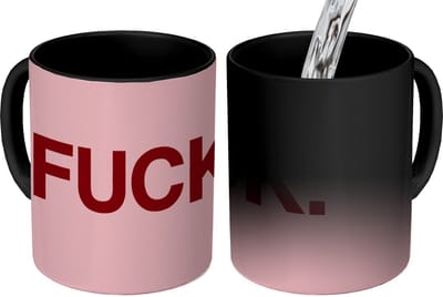 Magische Mok - Foto op Warmte Mokken - Koffiemok - Statement - Krachtig - Roze - Magic Mok - Beker - 350 ML - Theemok