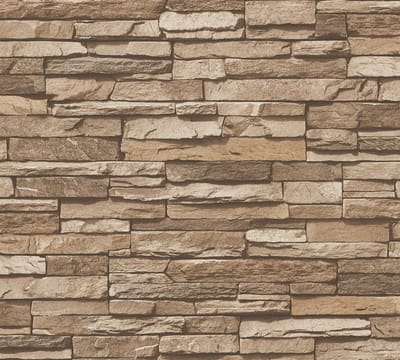 NATUURSTEEN BEHANG | industrieel - Bruin Beige - A.S. Création Elements 2