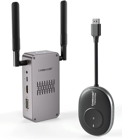 Lemorele Q5R18 Draadloze HDMI Extender 4K - Dual Band - 50M Bereik - Multi-interface Compatibiliteit