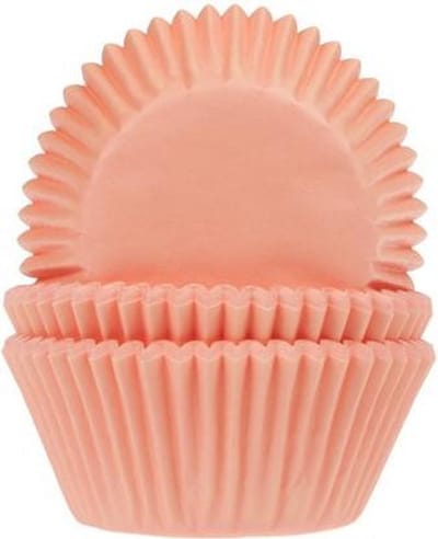 House of Marie Cupcake Vormpjes - Abrikoos - pk/50 - Baking Cups voor Muffins en Cupcakes