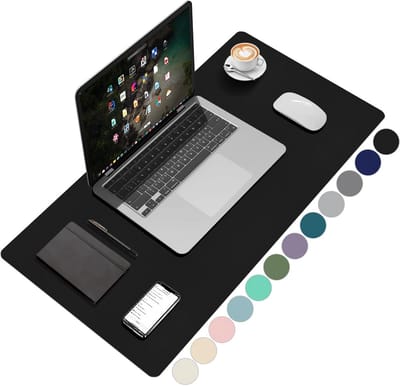 XL Bureau Onderlegger Zwart 80x40 cm voor Thuiswerkplek