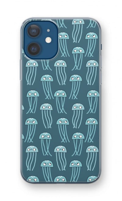 Case Company® - Hoesje geschikt voor iPhone 12 hoesje - Kwallie - Soft Cover Telefoonhoesje - Bescherming aan alle Kanten en Schermrand