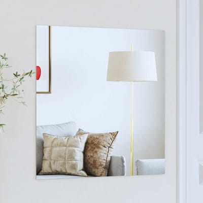 vidaXL - Wandspiegel - Vierkant - 60 - x - 60 - cm - gehard - glas
