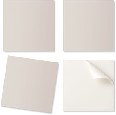 Set vinyltegels met een motief voor de keuken, lichtbeige kleur, 20x20x20 cm