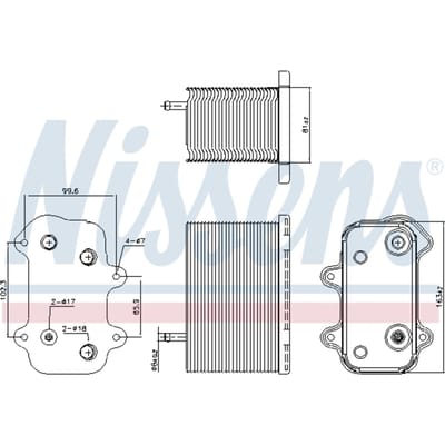 Olie radiator NISSENS 90938