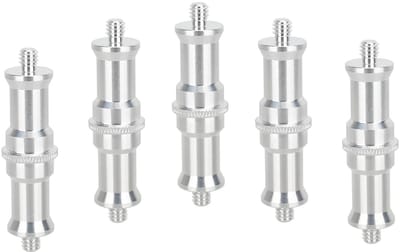 Dailygoods- Dubbelzijdige Pinnen - 5 Stuks - 1/4"-20/5/8" Universele Pen - Montage voor Camera-Accessoires - Schokbestendig - Stevige Grip