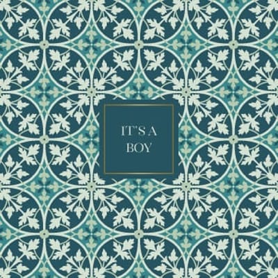 Days of Bloom - wenskaart - ornamental 'it's a boy'