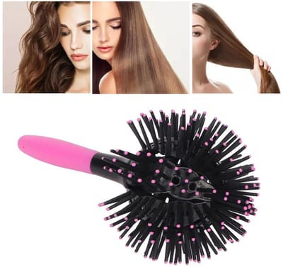 Dailygoods- Haarkam Ronde Bal - Antiklit Haarborstel - Voor Nat/Droog Haar - Draagbare Stylingborstel - Hoge Temperatuurbestendigheid - Beschermt Haar