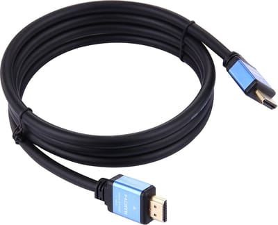 By Qubix - HDMI Kabel 1.5 Meter - HDMI 2.0 Versie - High Speed 4k - 60 fps - ondersteund HDR - Blue Line