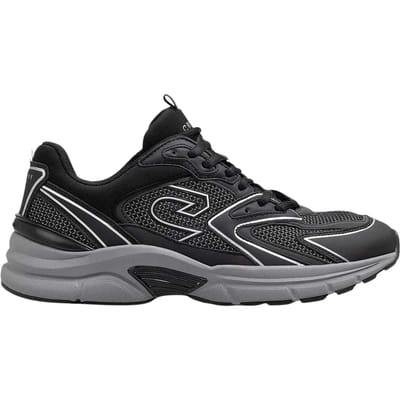 Cruyff Heren Scorpius Logo Lage Sneakers (Zwart/Grijs)