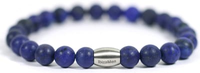 IbizaMen - Heren - armband - lapis lazuli - 19cm